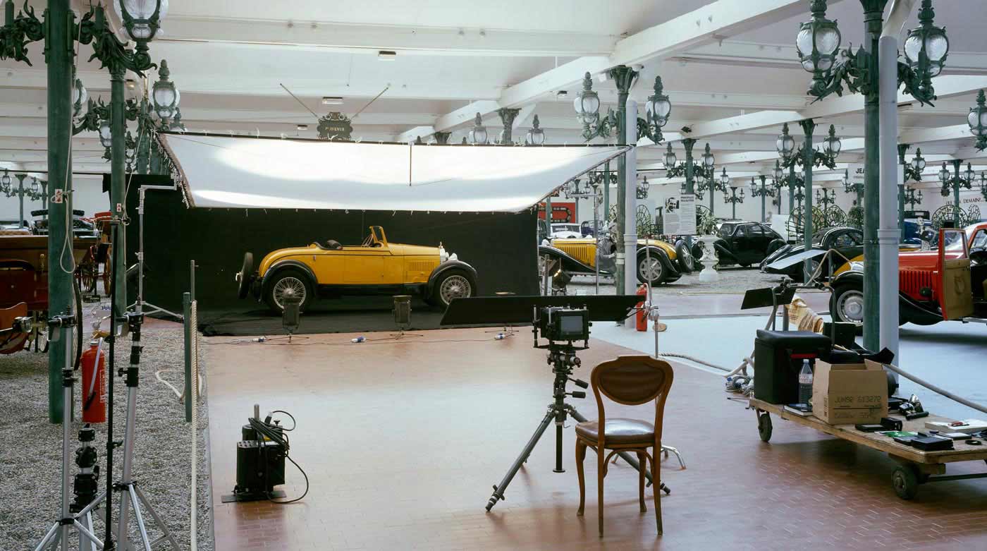 The Backstage for Divina Bugatti Photoshoot The backstage for the book Divina Bugatti of Franco Maria Ricci at Museé National del l’Automobile in Mulhouse, Alsace.