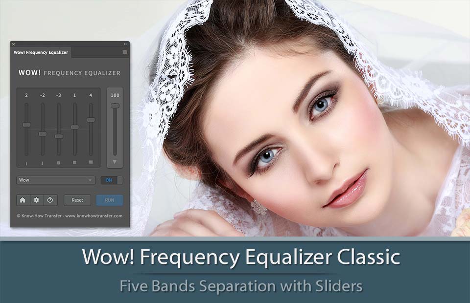 The Panel of Wow! Frequency Equalizer Classic with a sample of application
