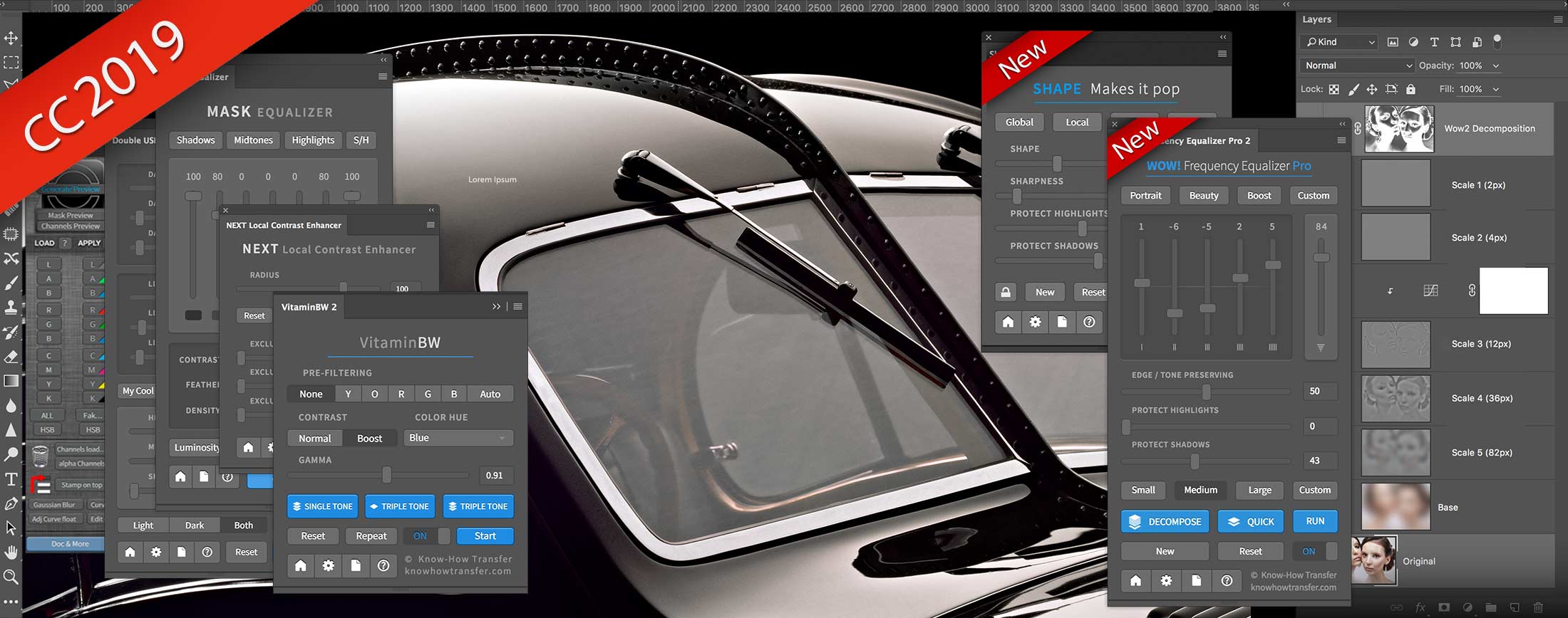 The full range of Know-How Transfer plugins included the new "Wow Pro 2" with a Bugatti Atlantic tuned with Wow! Pro 2 The full range of Know-How Transfer plugins included the new "Wow Pro 2" with a Bugatti Atlantic tuned with Wow! Pro 2